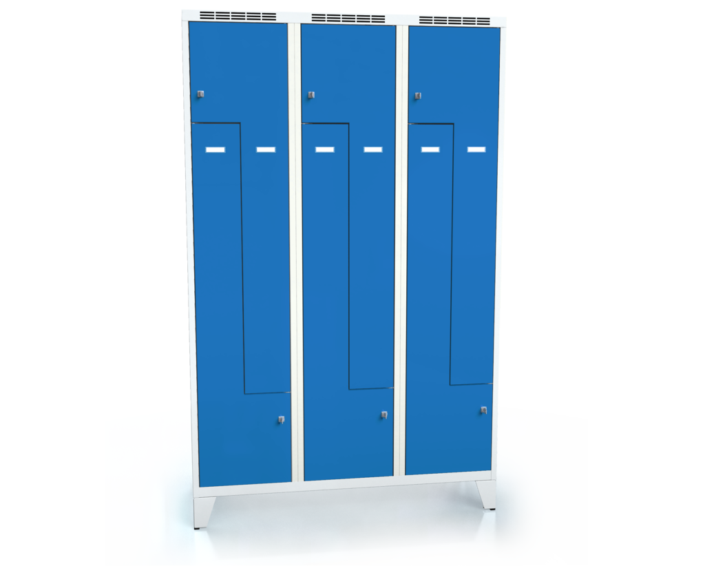 Cloakroom locker Z-shaped doors ALDOP with feet 1920 x 1200 x 500